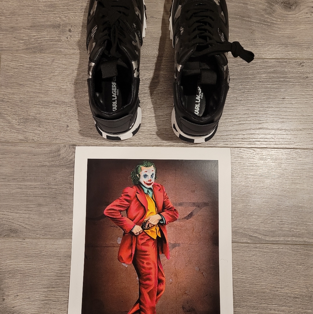 Karl Lagerfield Paris Camoflauge Leather